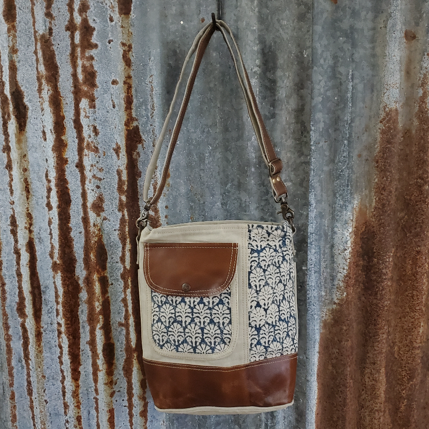 Blue Sprinkle Crossbody Front